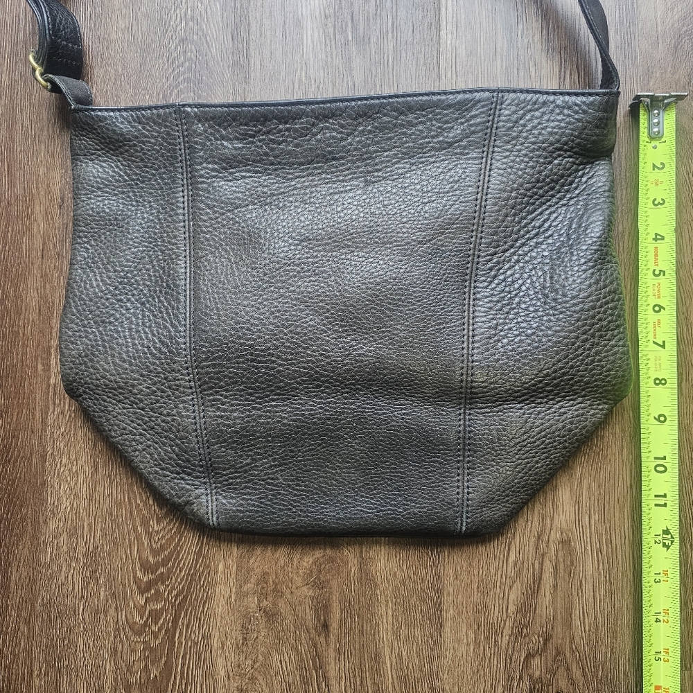 COACH Vintage Sonoma Natural Grain Leather Black Large Bucket Bag 4927 Has dama - Picture 8 of 11